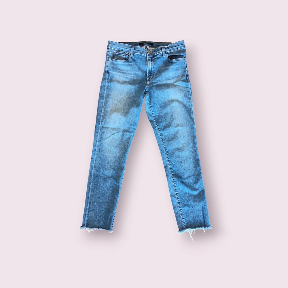 J Brand Skinny Jeans Women's Sz 31 Lovesick High-Rise Crop Ankle Leg Denim
